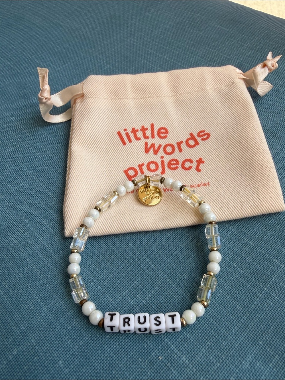 'Trust' & “Protected” Little Words project Beaded Bracelets